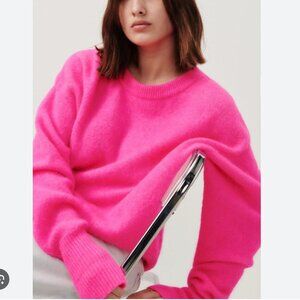 American Vintage Vitow Sweater Hot Pink Size Small